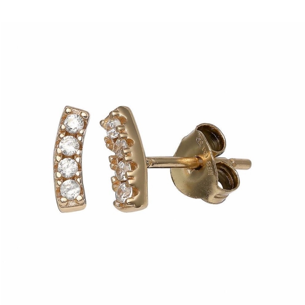 Cubic Zirconia sterling silver earrings